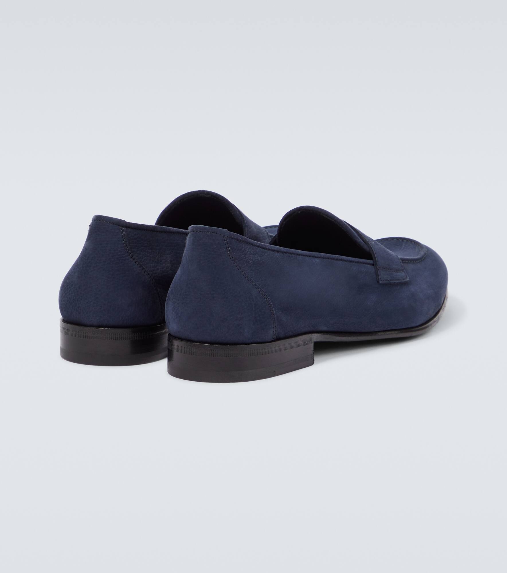 Nubuck penny loafers - 6