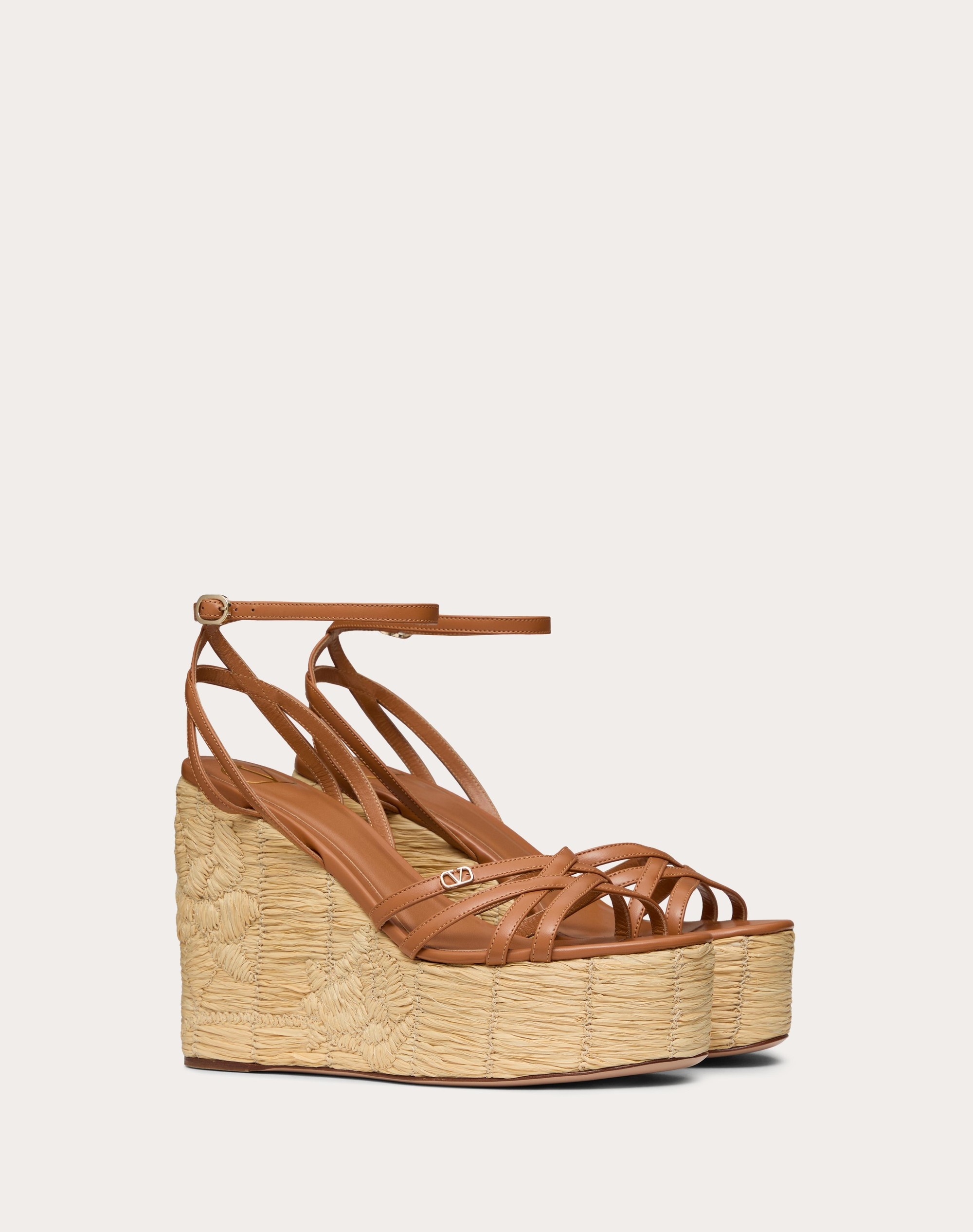 RAFLOWER WEDGE SANDAL IN CALFSKIN 110MM - 2