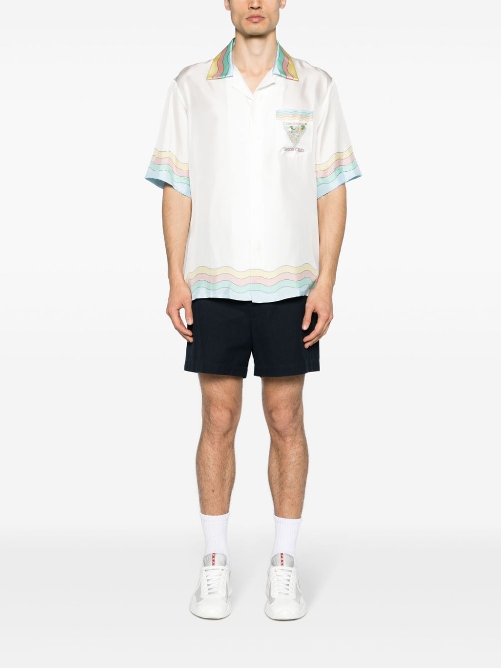 cuban-collar silk shirt - 2