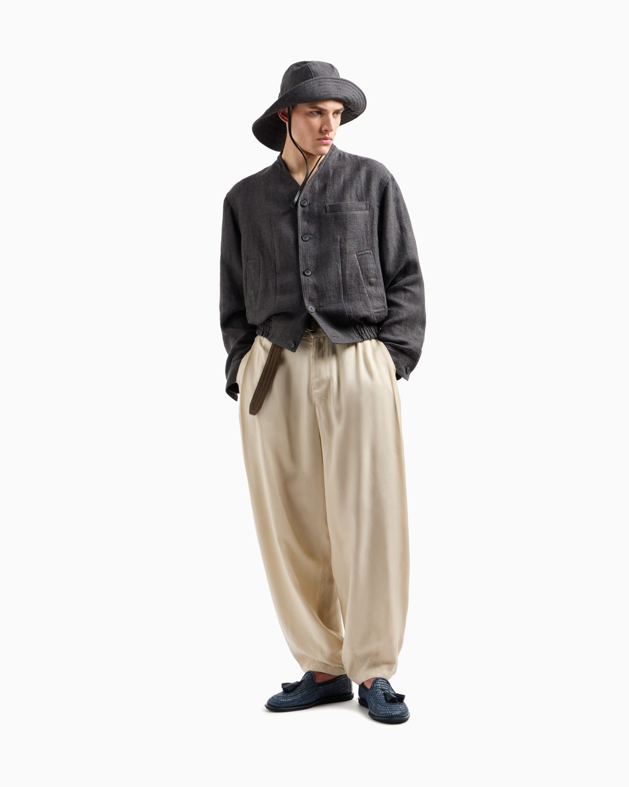 WIDE-LEG VISCOSE TROUSERS - 2