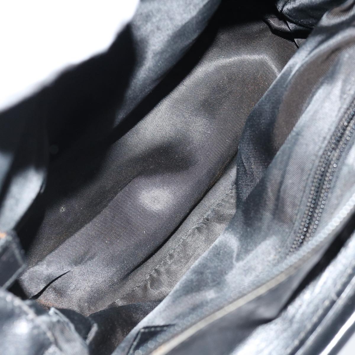 CELINE Hand Bag Nylon Black - 11