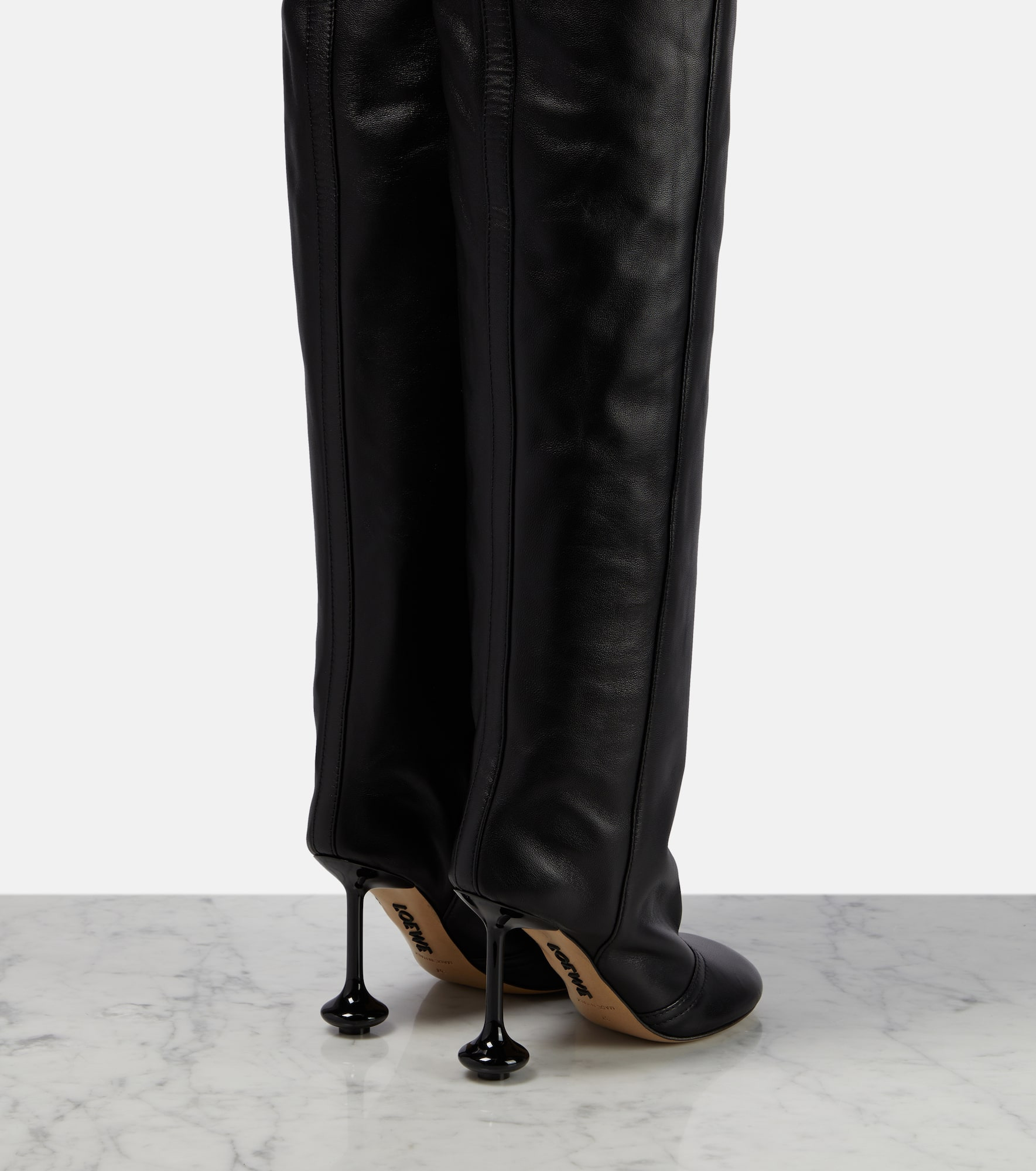 Toy leather over-the-knee boots - 3
