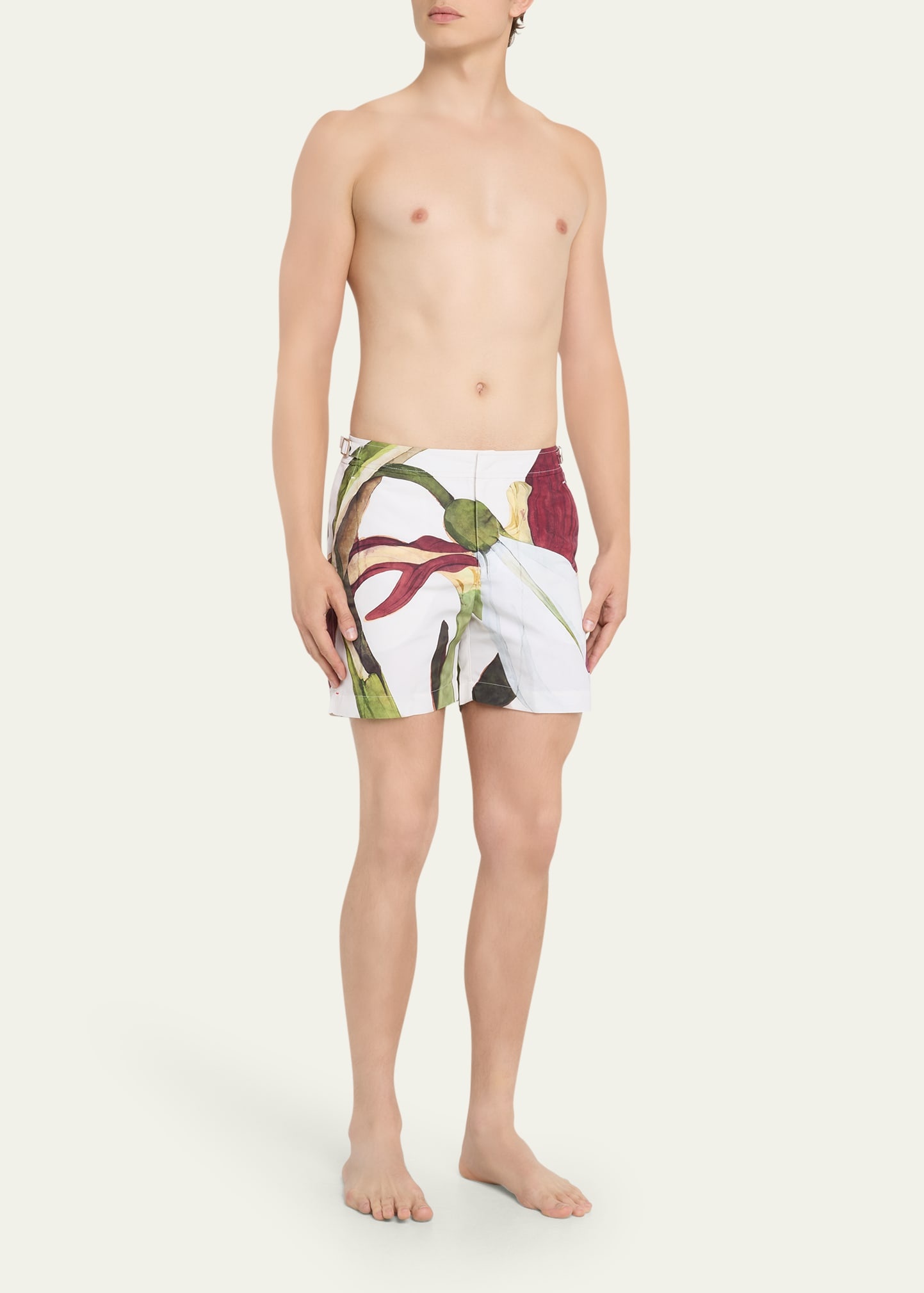 Men's Orchid Print Swim Shorts, 6" inseam - 2