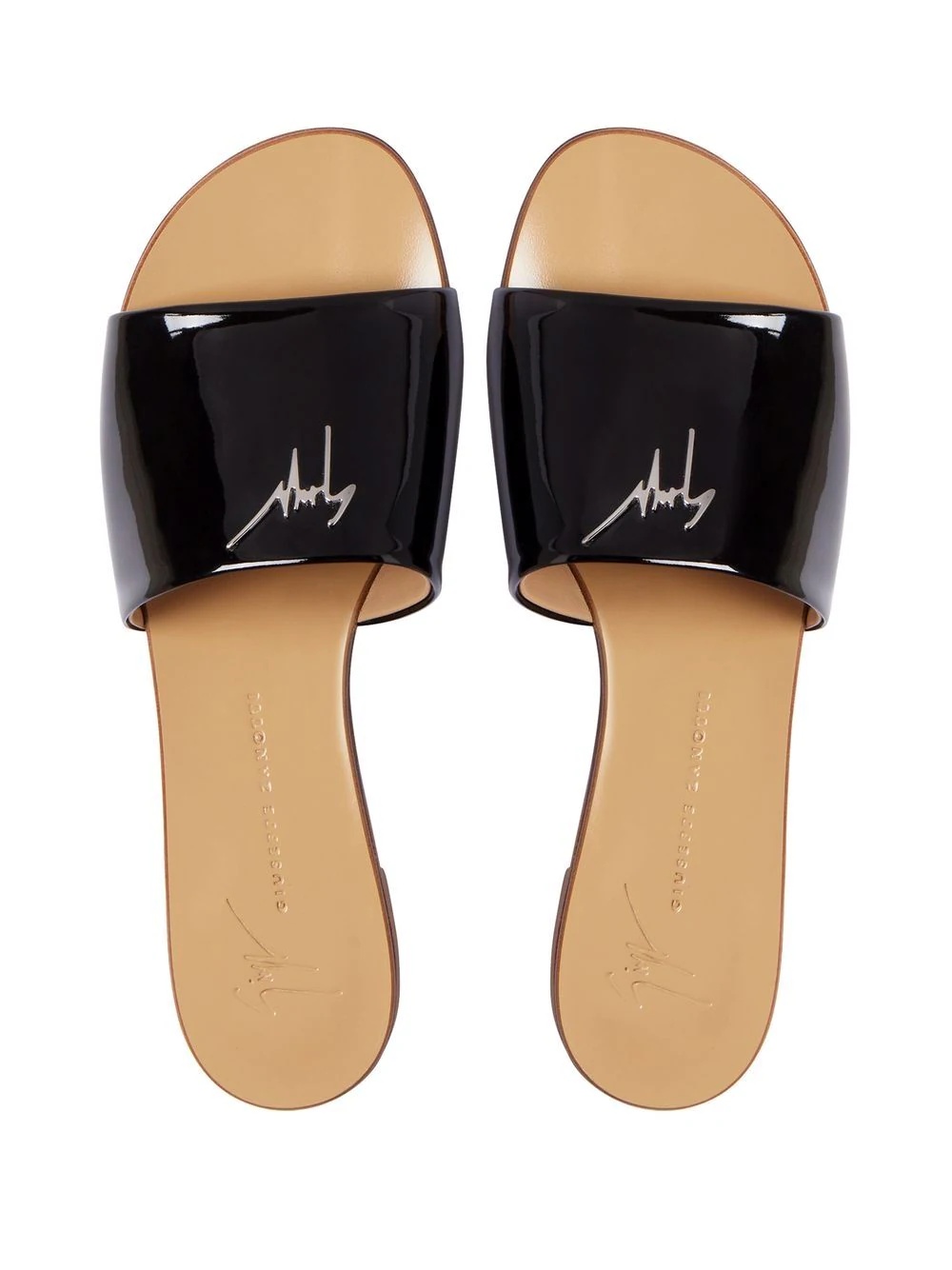 Shirley patent-effect slides - 4