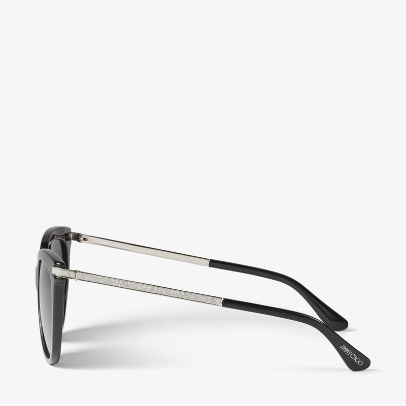 JIMMY CHOO Axelle
Black Glitter Gold Cat-Eye Sunglasses outlook
