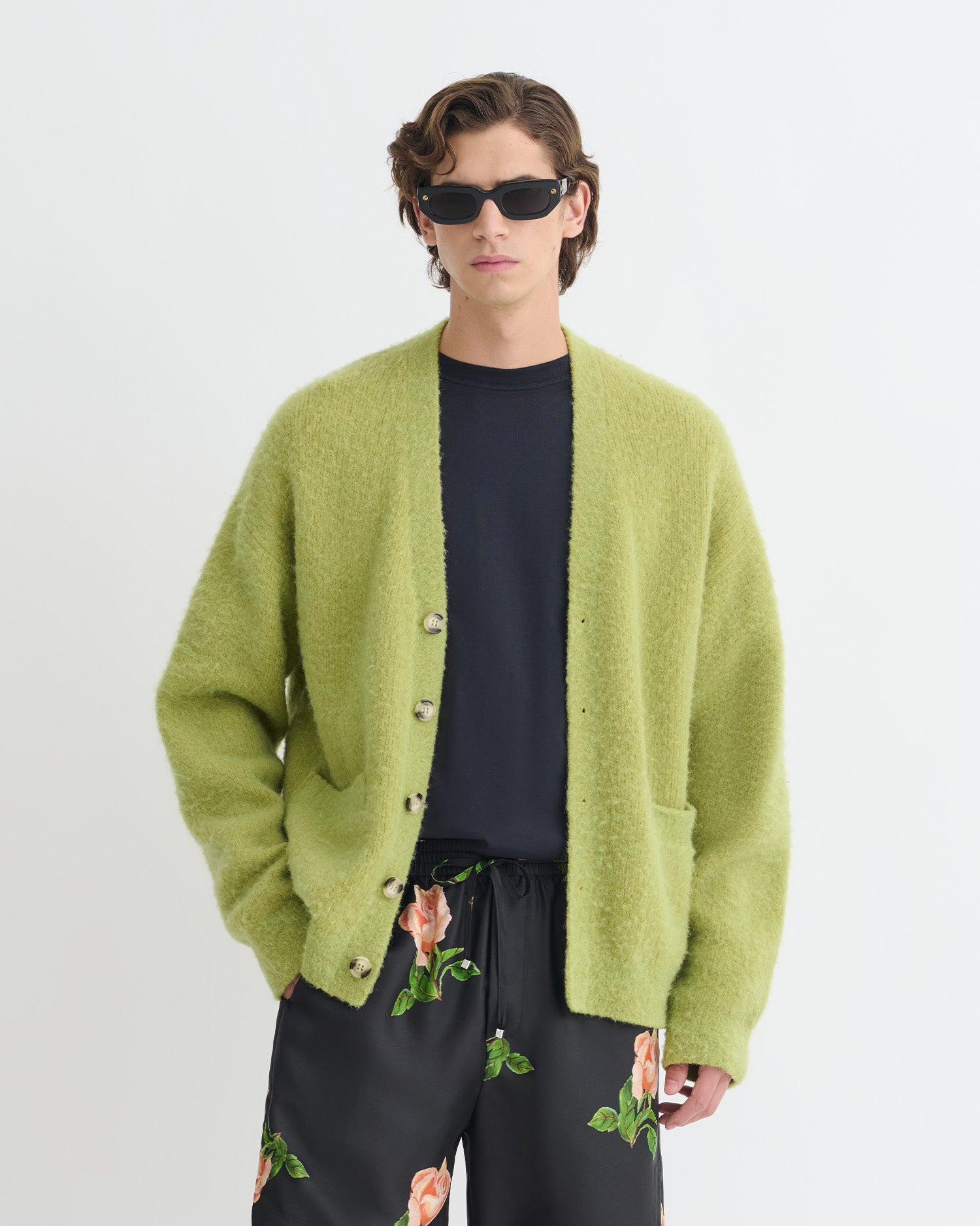 Brushed Alpaca Cardigan - 2