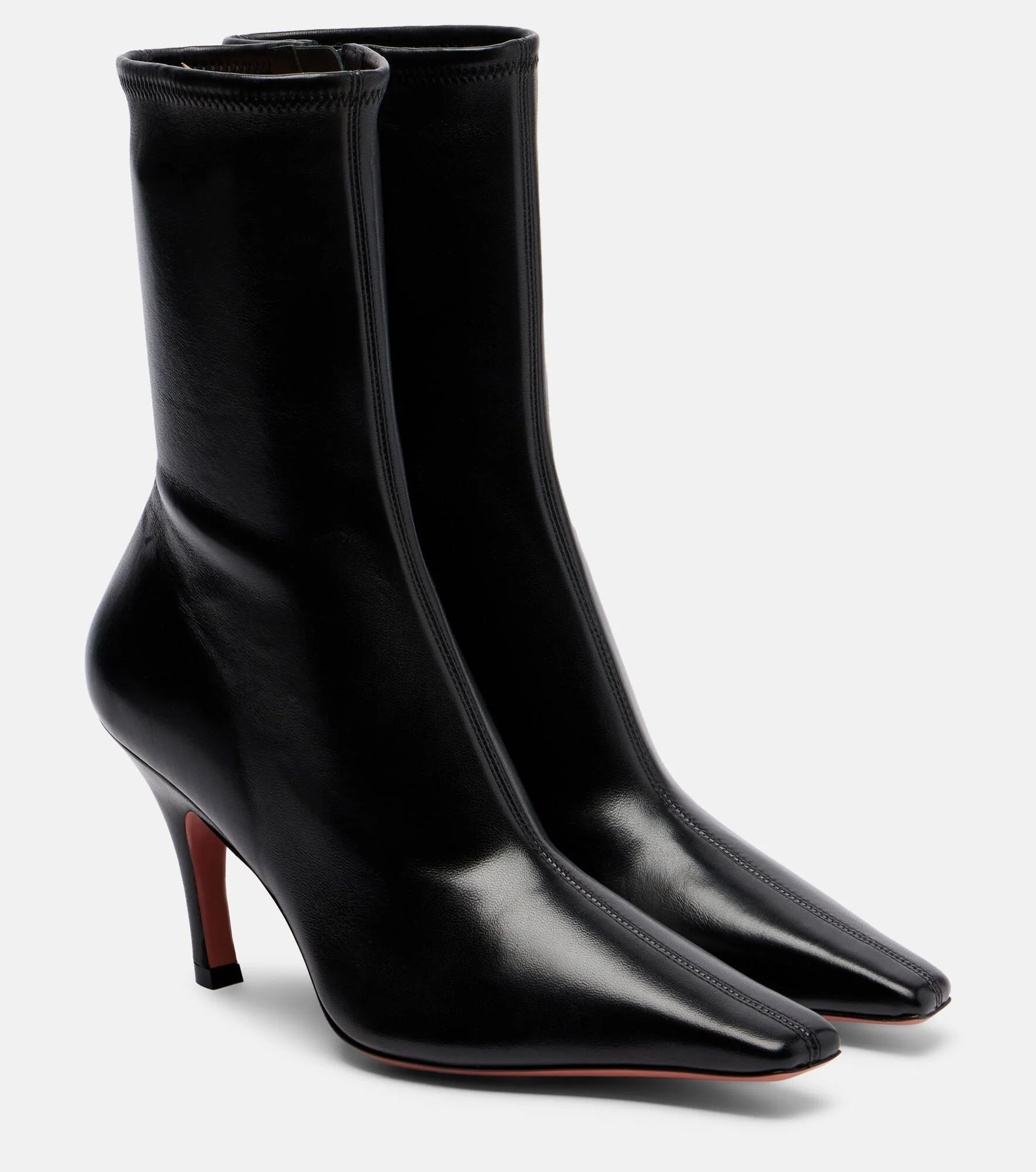 Jamie 80 leather ankle boots - 1