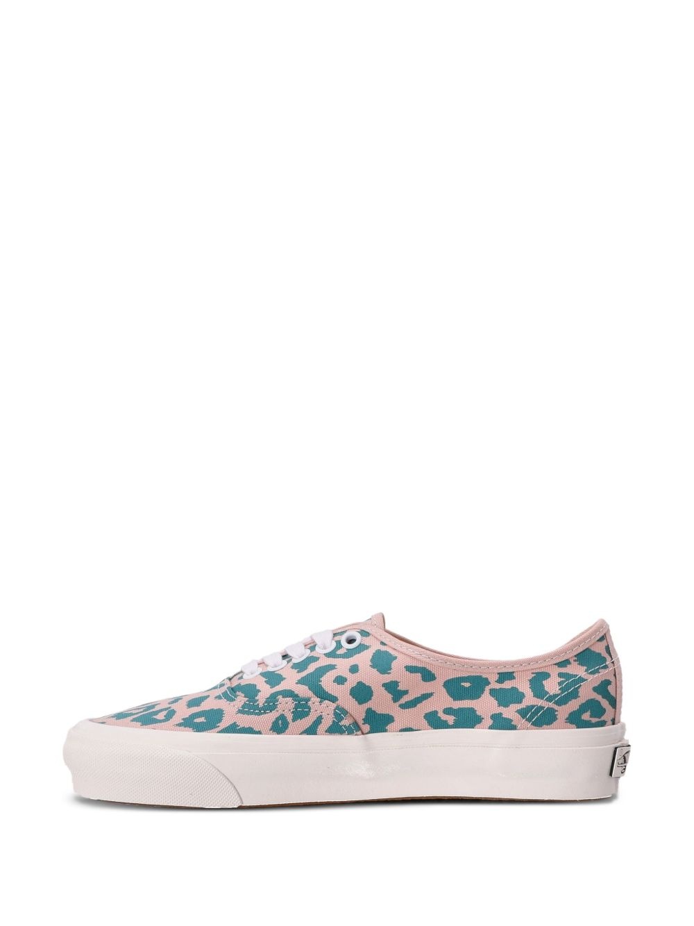 leopard-print canvas sneakers - 5