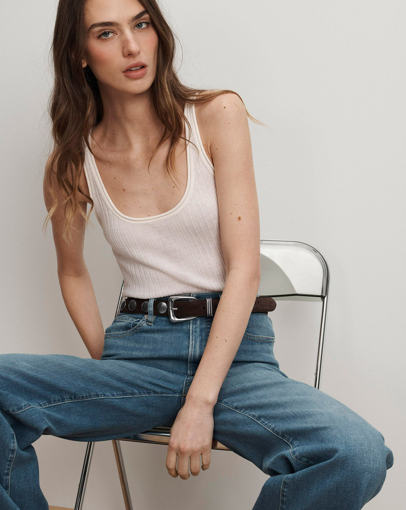 VERONICA BEARD BIRKE MERINO WOOL TANK TOP outlook