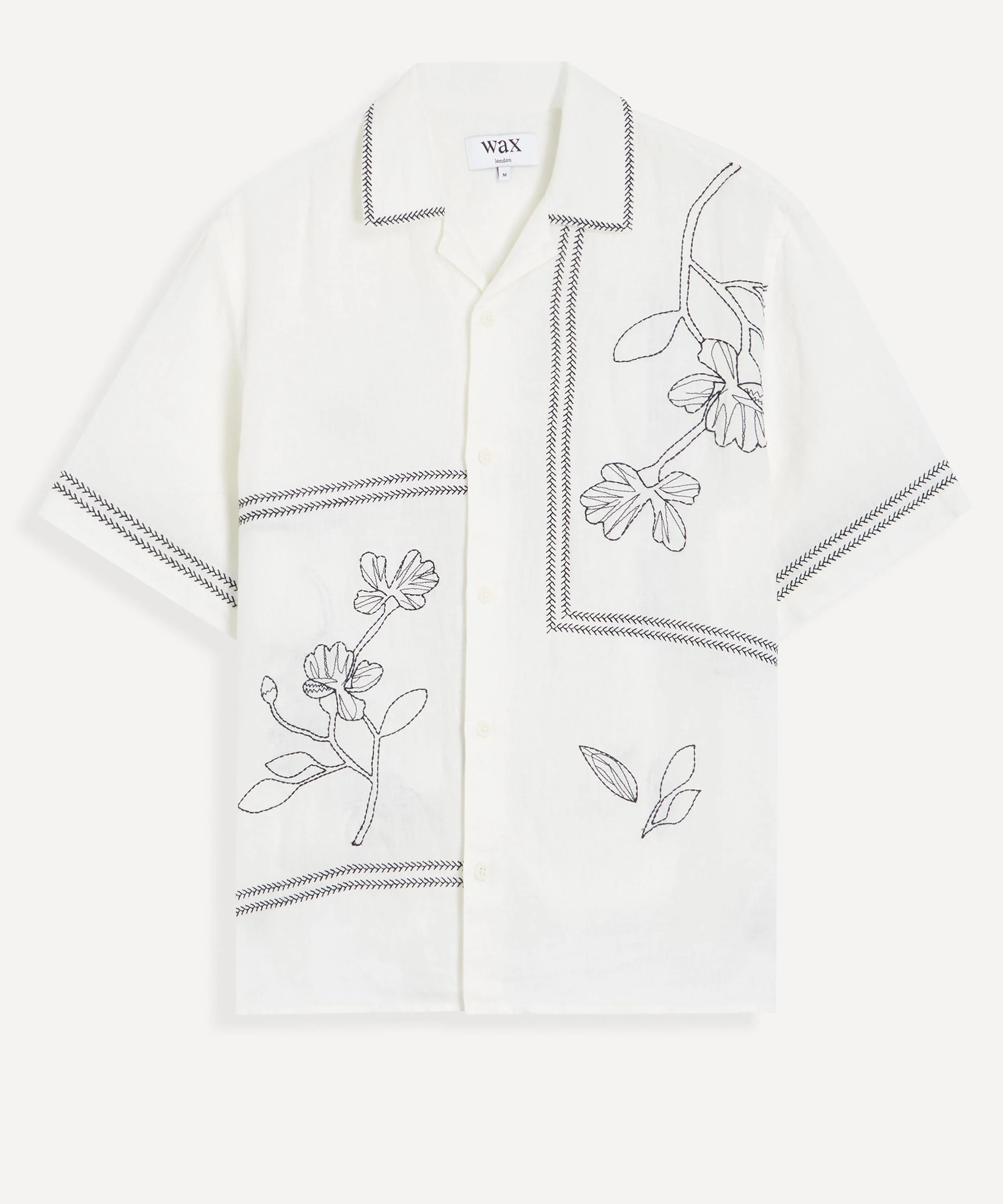 Didcot Grid Flower Short-Sleeve Shirt - 1