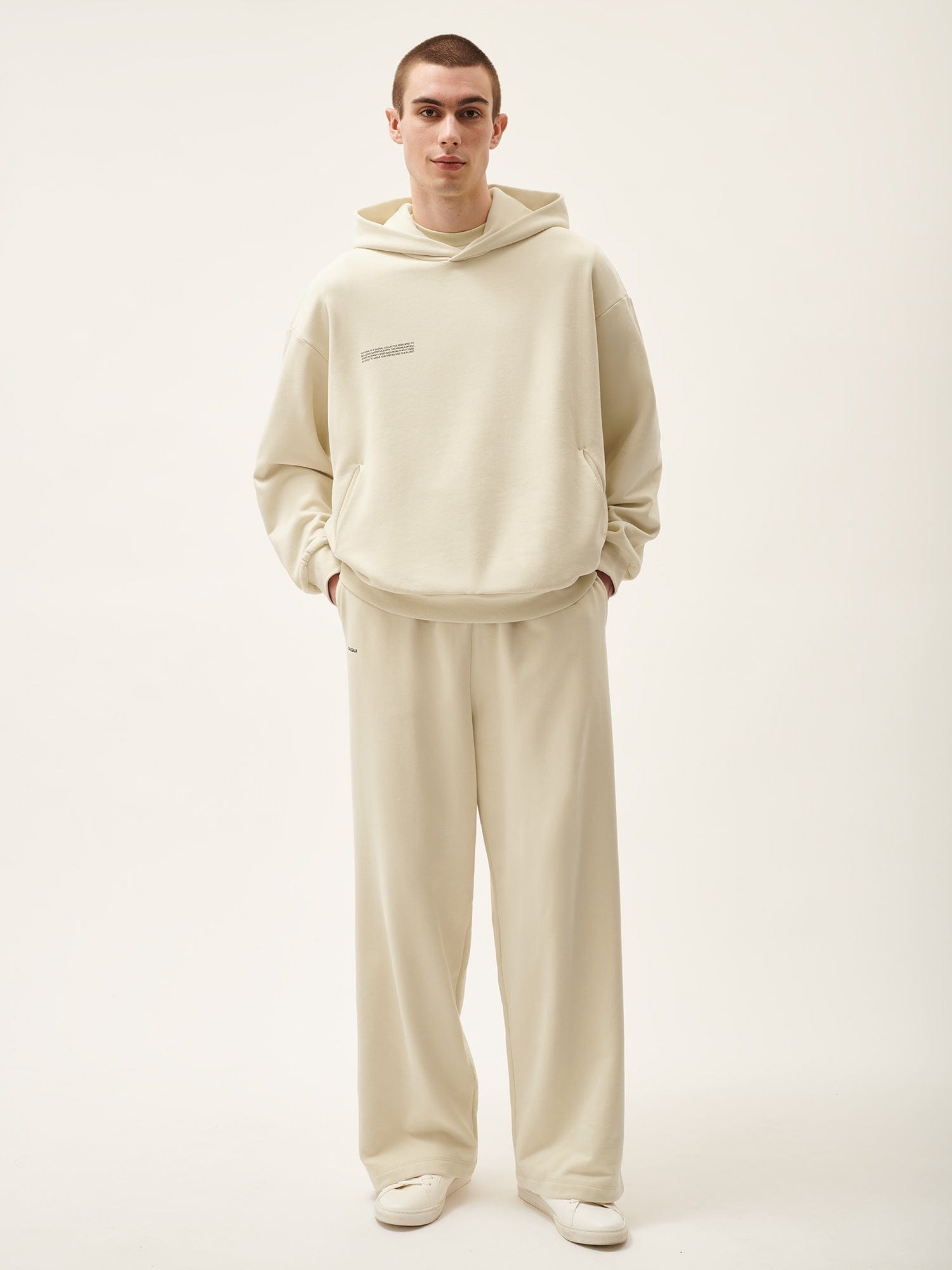 Mens 365 Midweight Straight Leg Track Pants - Travertine Beige - 2