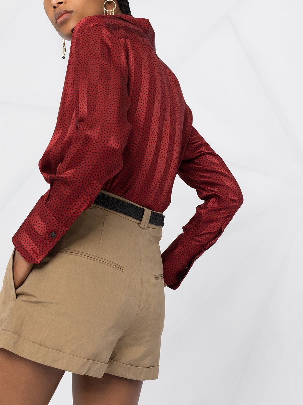 pleat-detail casual shorts - 3