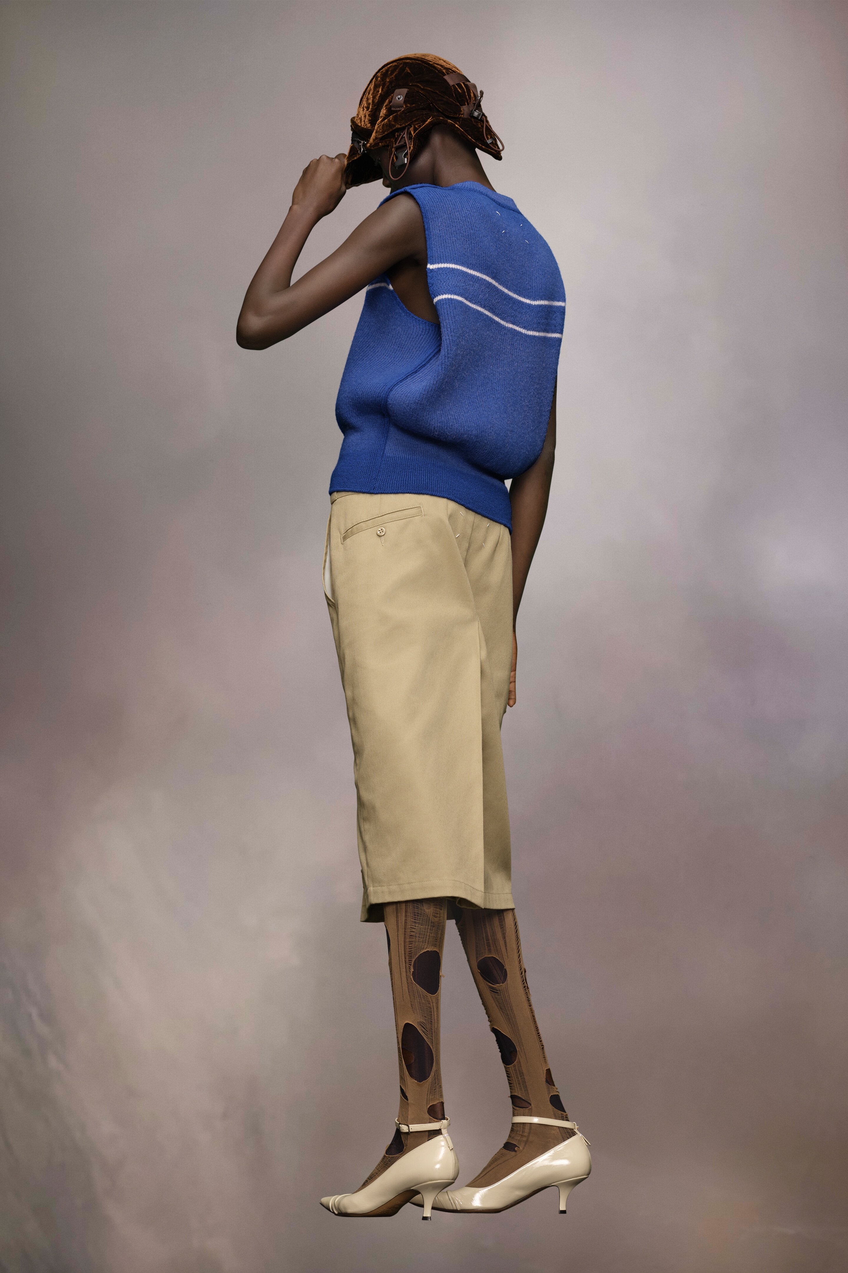 Sunbleached wool gilet - 4