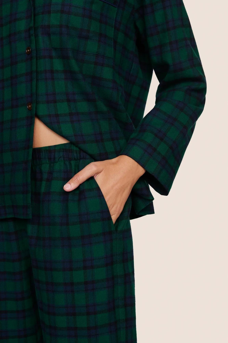 eberjey Flannel Long PJ Set outlook