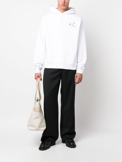 JACQUEMUS Noeud bow-embellished cotton hoodie outlook