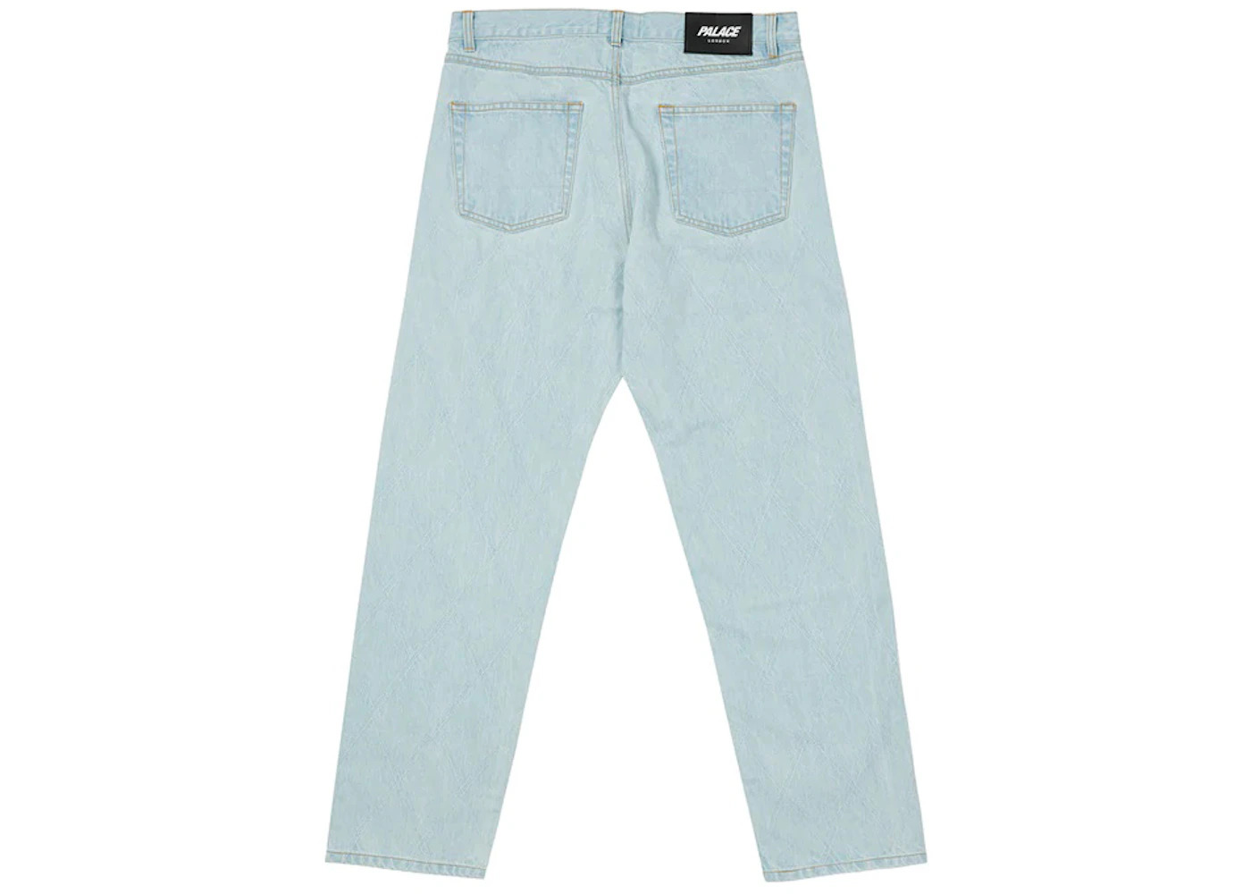 Palace Diamond Stitch Jean Stone Wash - 2