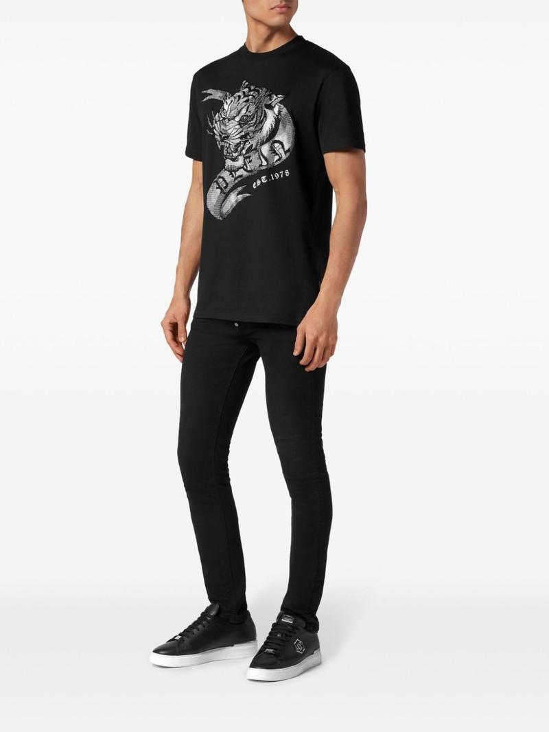 PHILIPP PLEIN SS Tattoo tiger-print t-shirt outlook