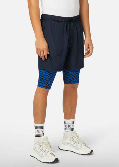 VERSACE La Greca Gym Shorts outlook