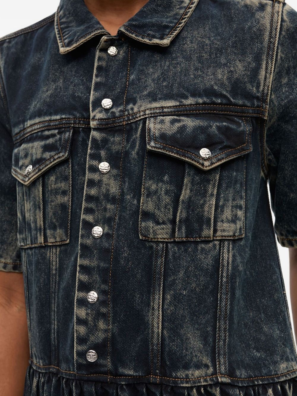 denim midi dress - 5