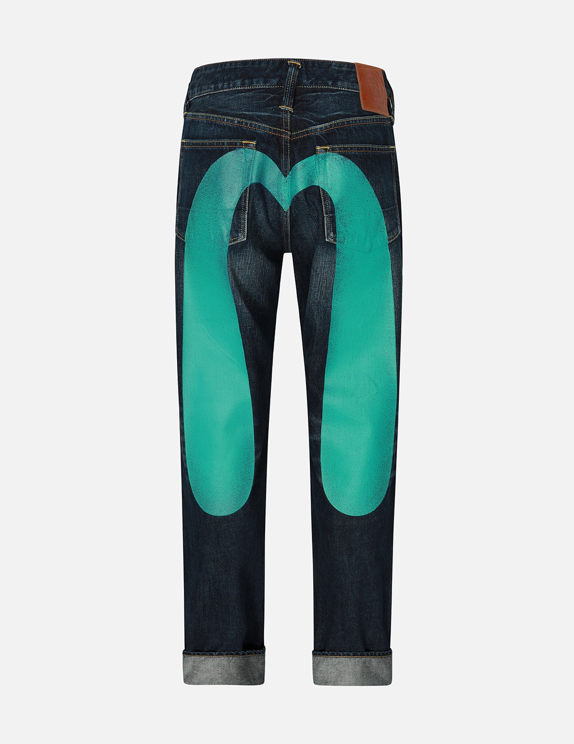 DAICOCK PRINT BAGGY FIT DENIM JEANS #2000 - 2