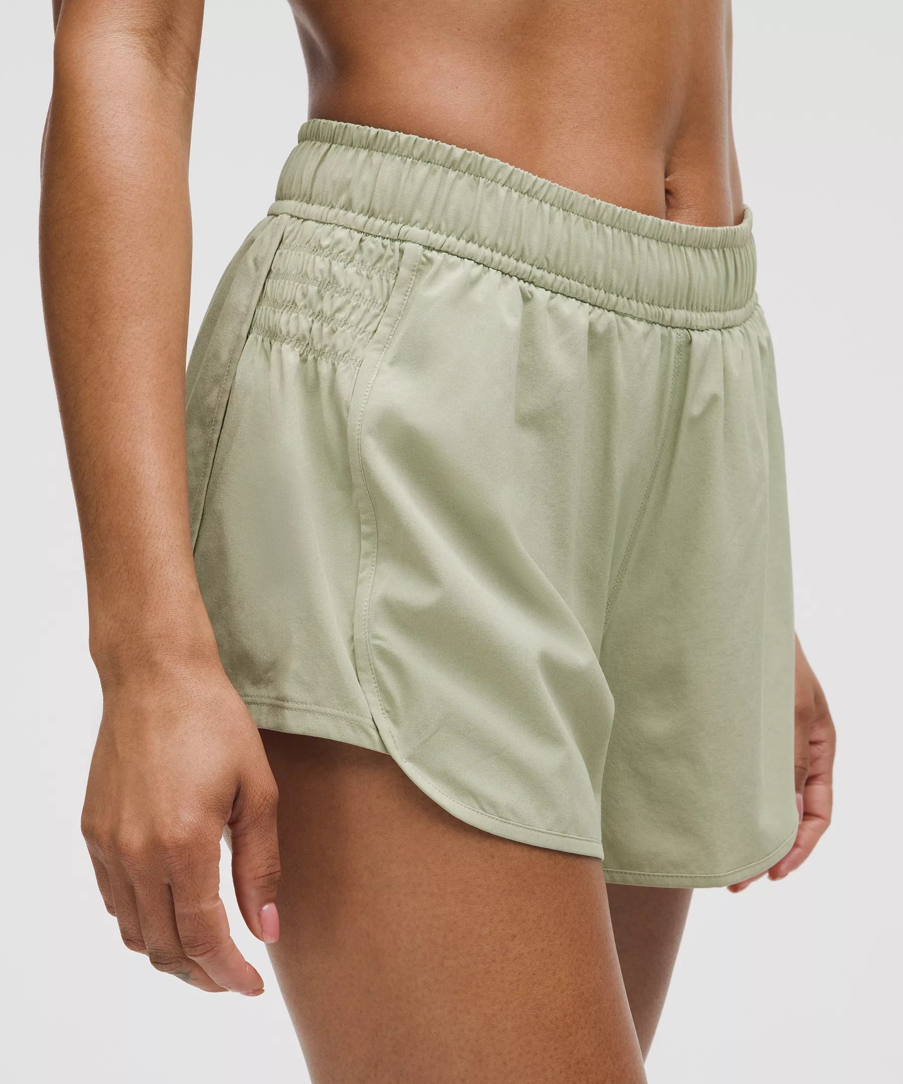 Ruched-Side High-Rise Short 3" - 5