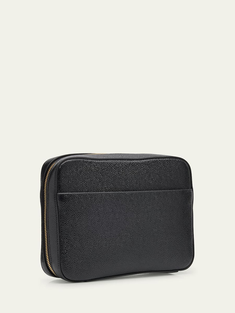 Thom Browne Men's Leather Toiletry Bag outlook
