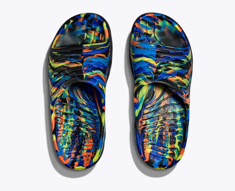 HOKA All Gender Ora Recovery Slide Swirl outlook