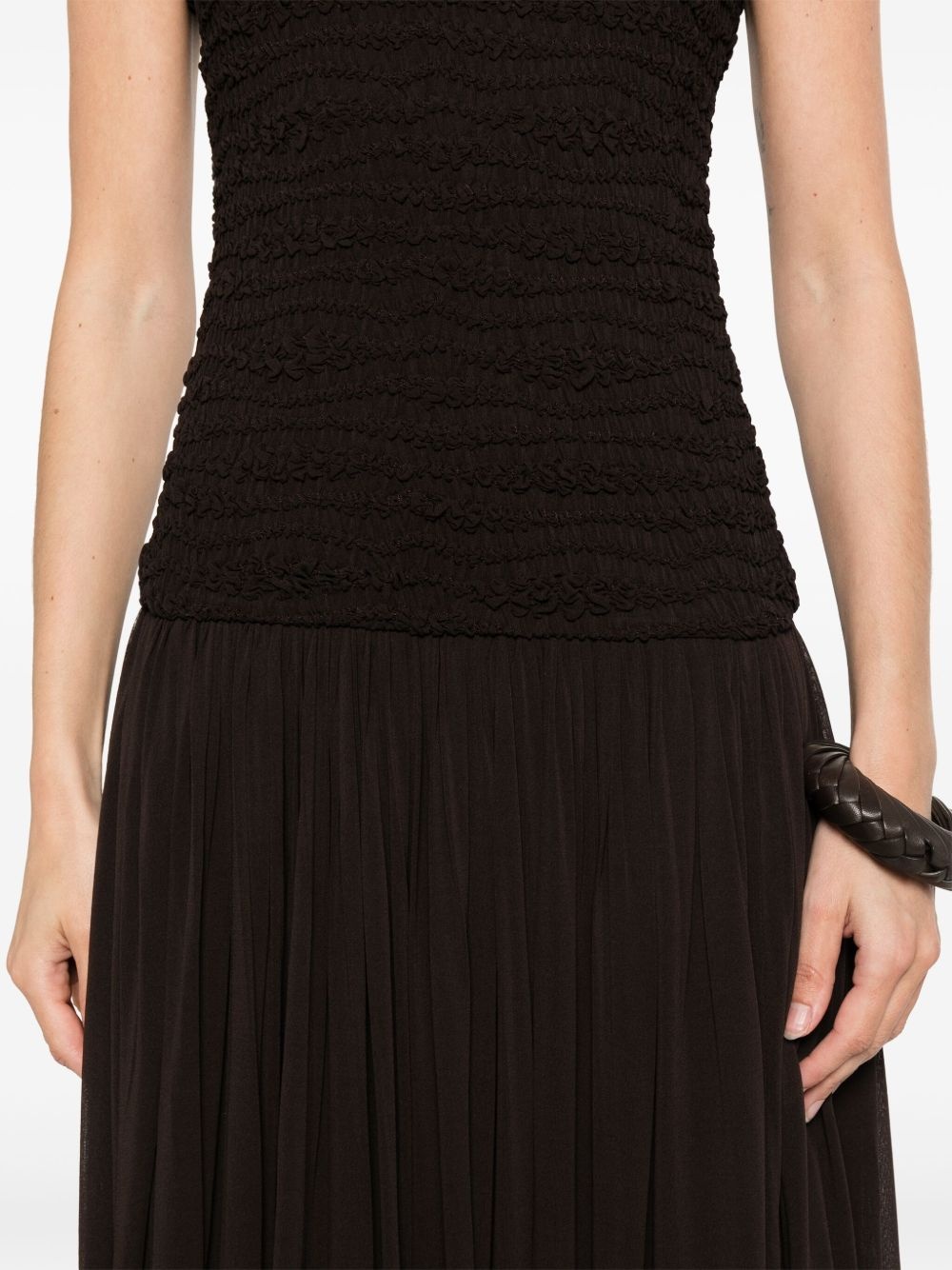 pleated maxi dress - 5