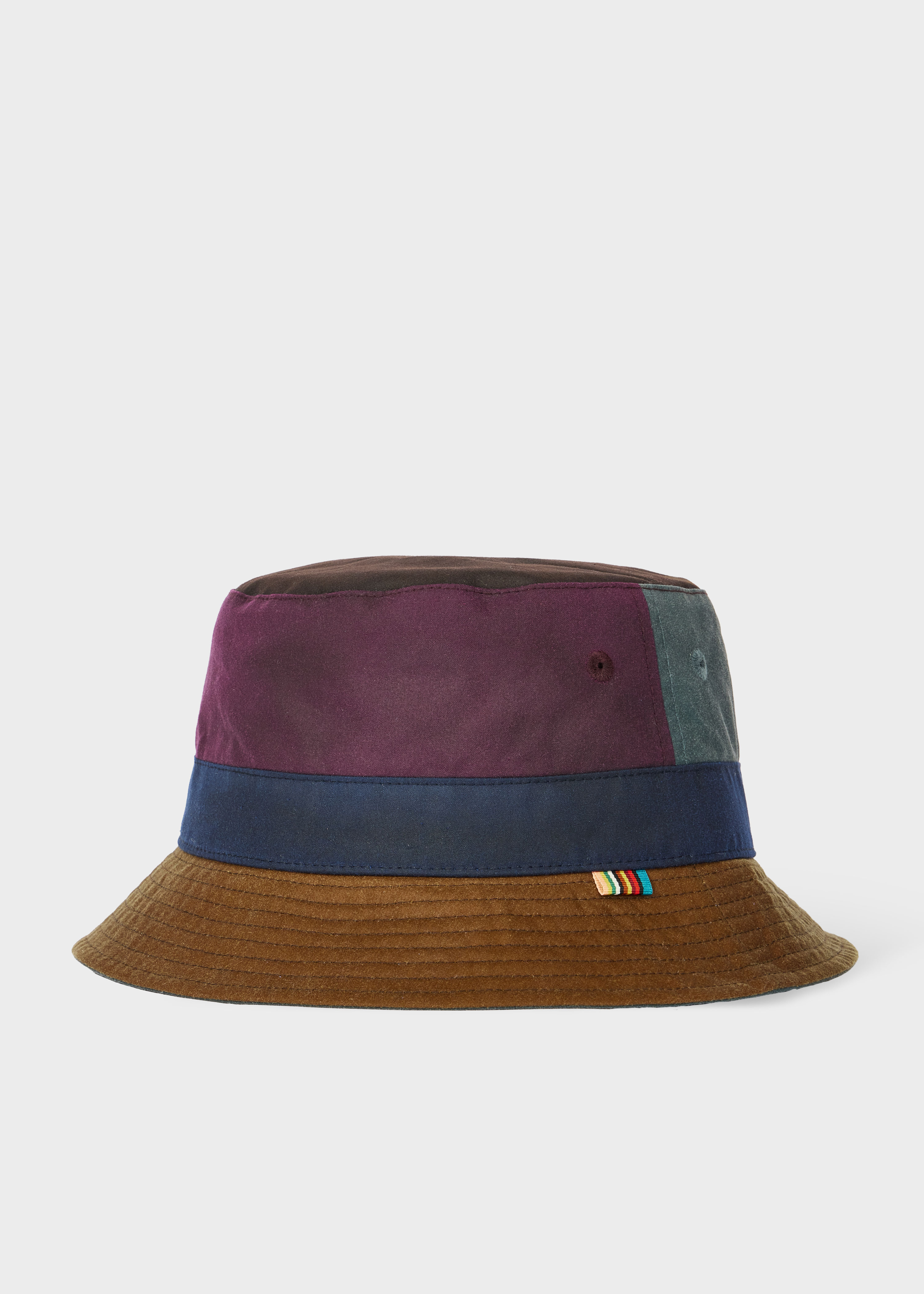 Paul Smith loves Barbour - Waxed Cotton Bucket Hat - 1