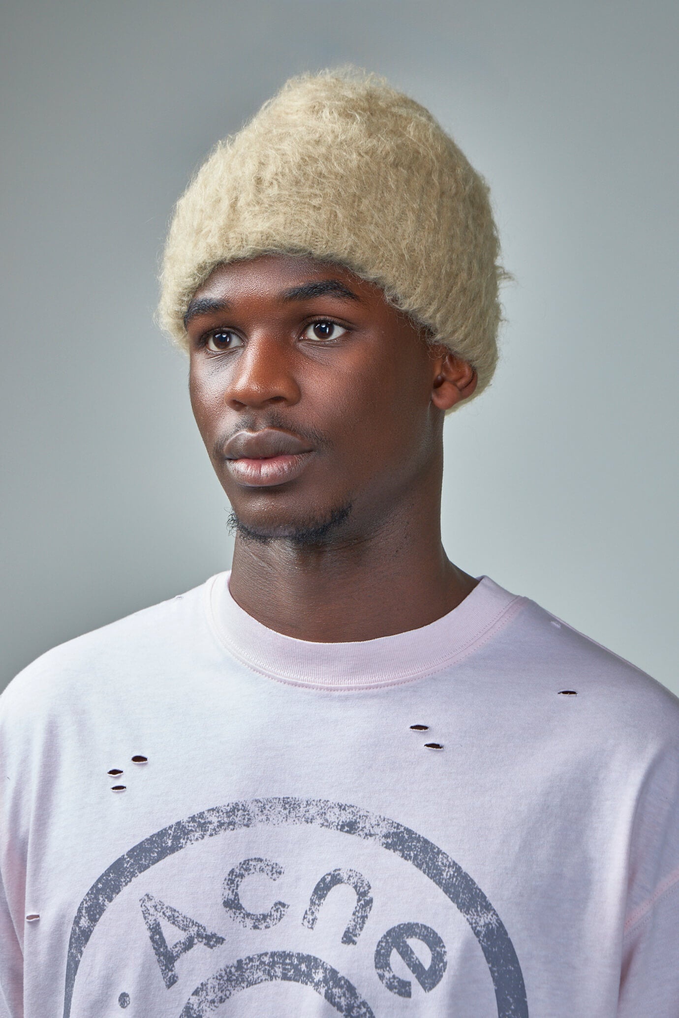 Acne Studios Wool Mohair Beanie | labelsfashion | REVERSIBLE