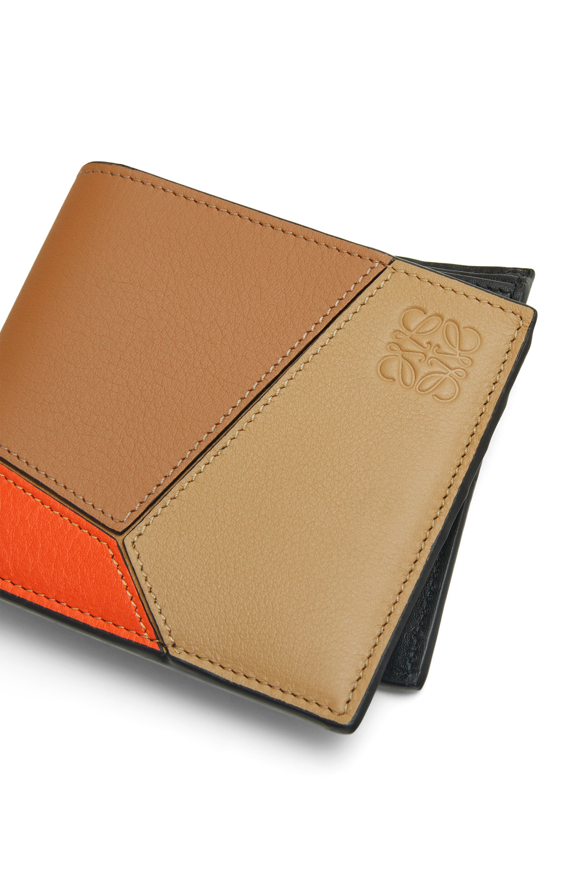 Puzzle bifold wallet in classic calfskin - 5