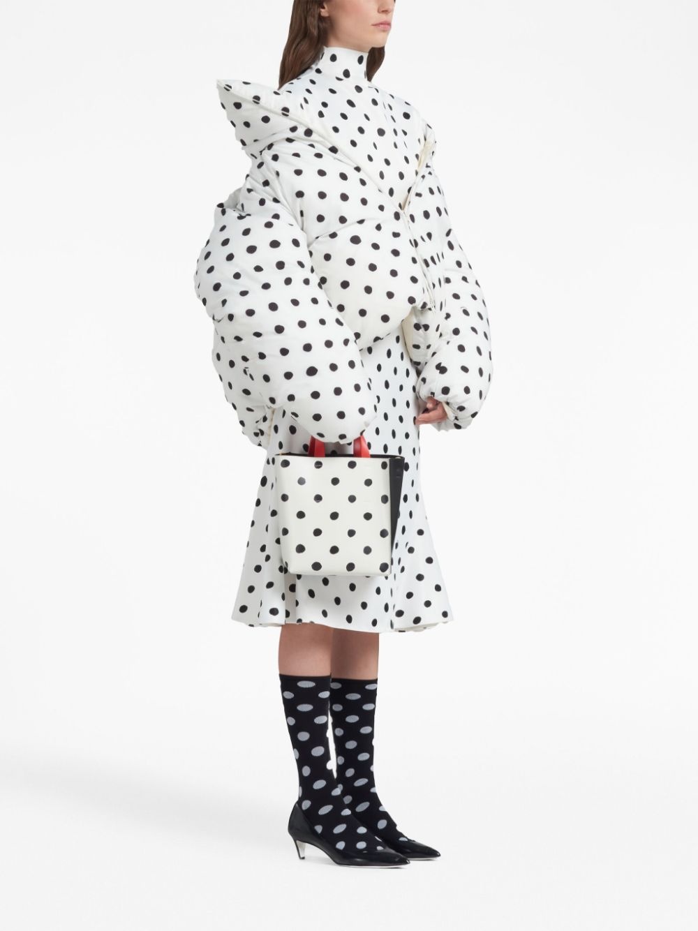 polka-dot A-Line skirt - 3