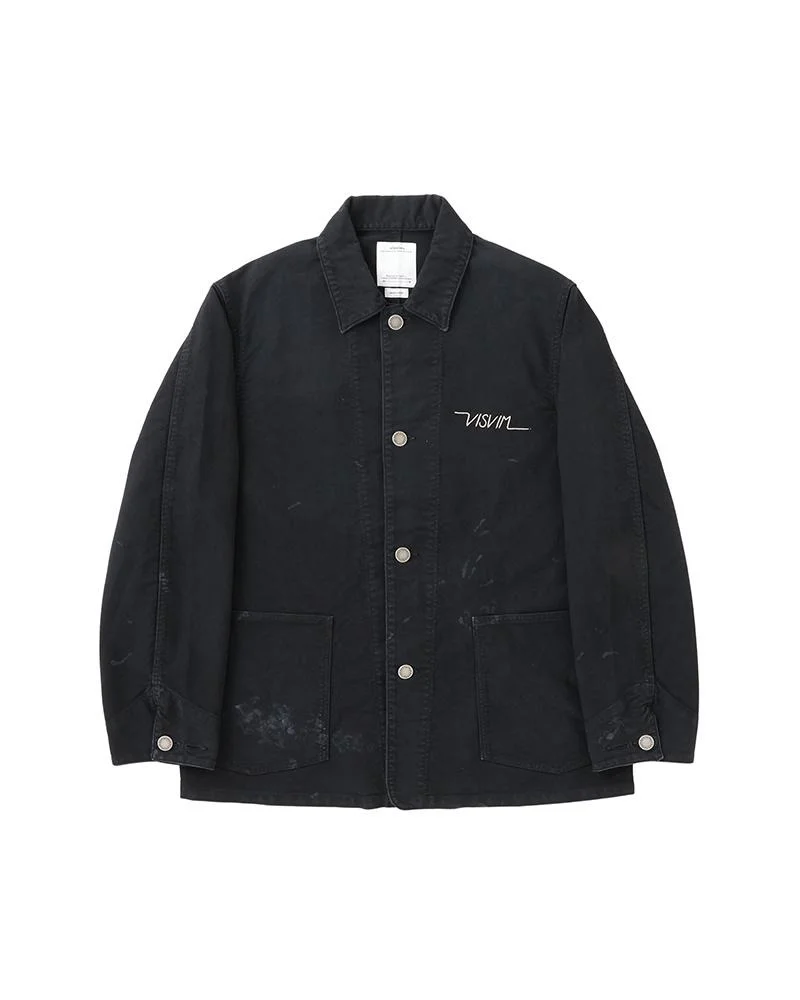 COVERALL DMGD G.CORDS BLACK - 1