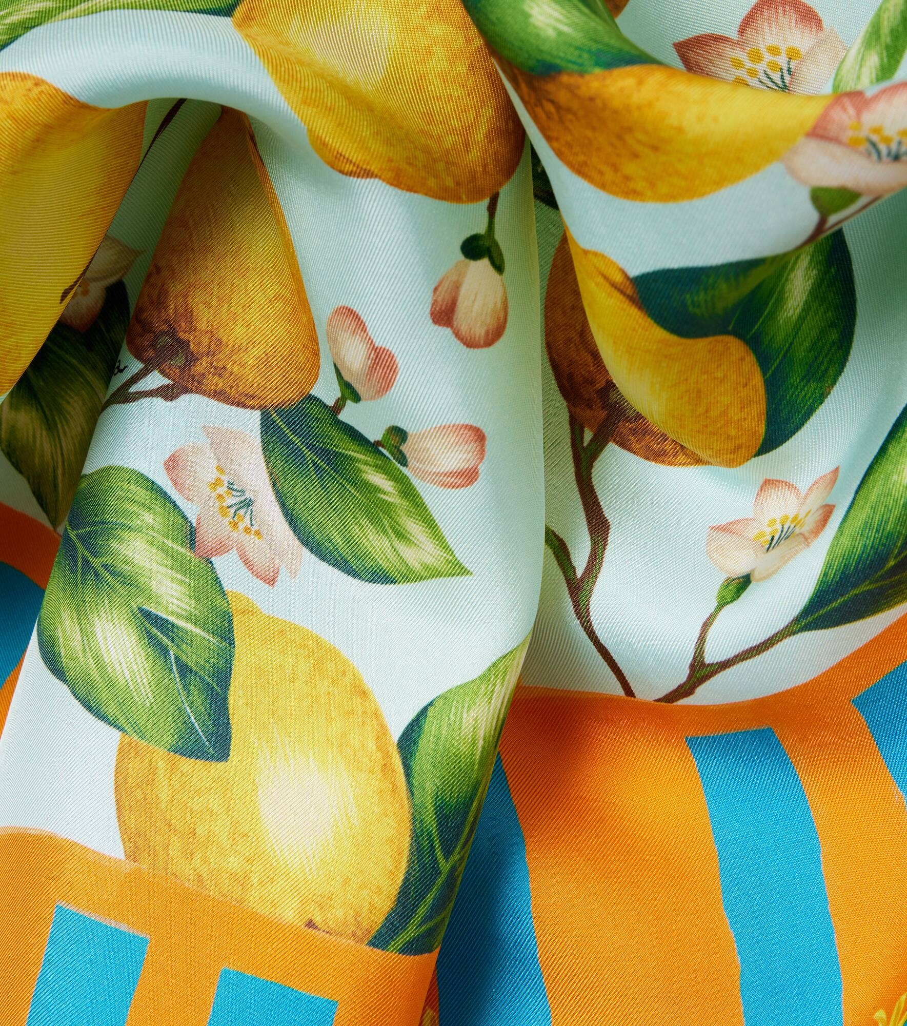 Printed silk twill scarf - 4