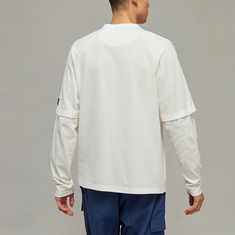 adidas Y-3 Off-White Layered Long Sleeve T-Shirts 'White' HZ8821 - 4