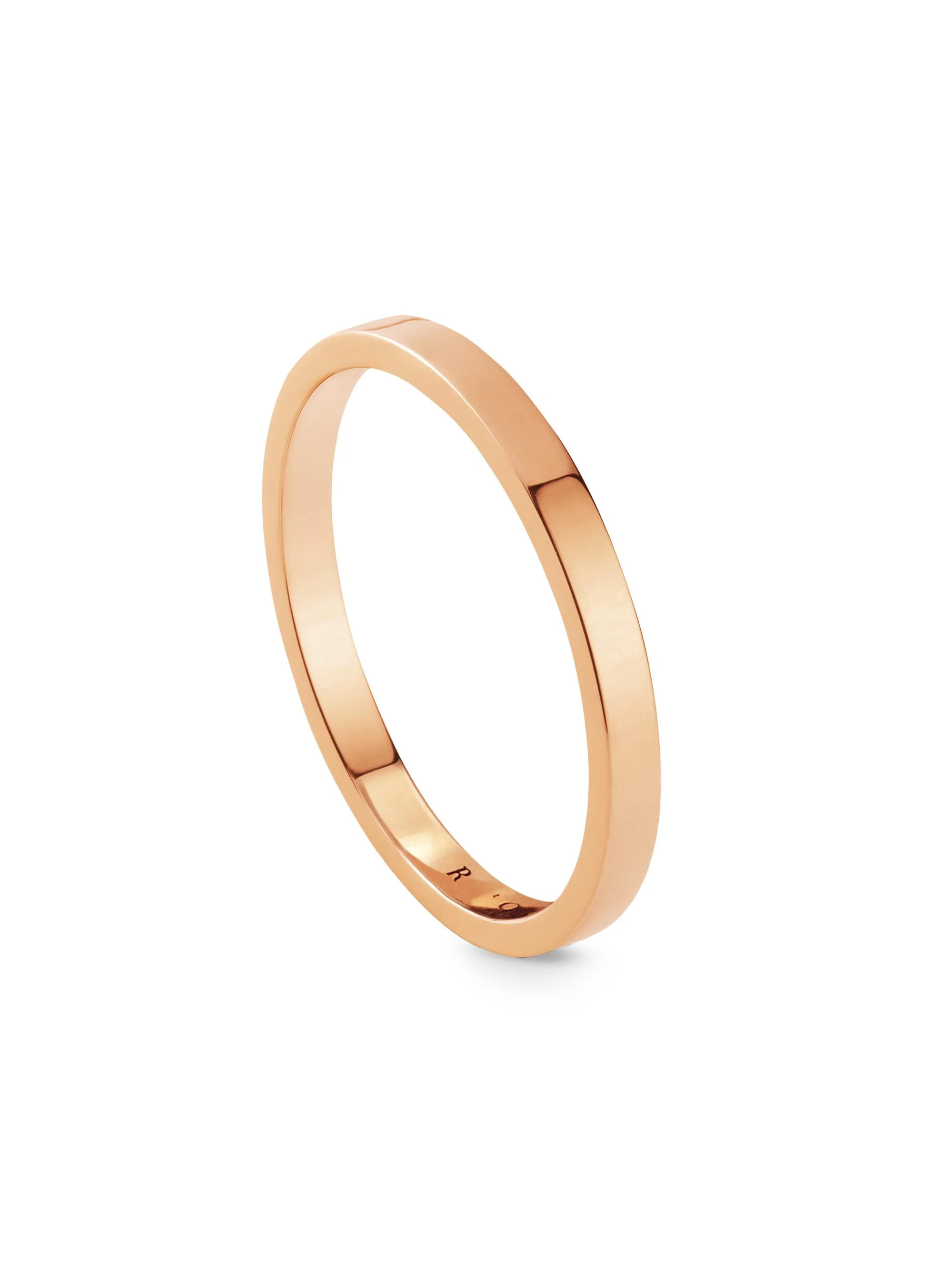Women's Berbere 18K Rose Gold Wedding Band - Pink Gold - 1