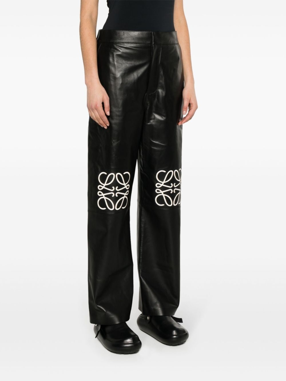 Anagram baggy leather trousers - 3