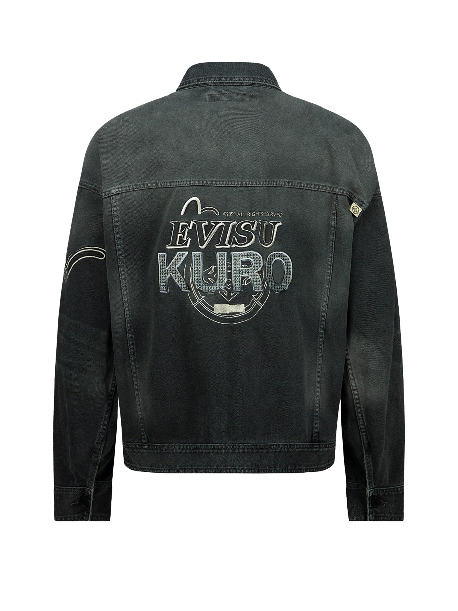 Multi-Pocket Zip-up Denim Jacket - 12