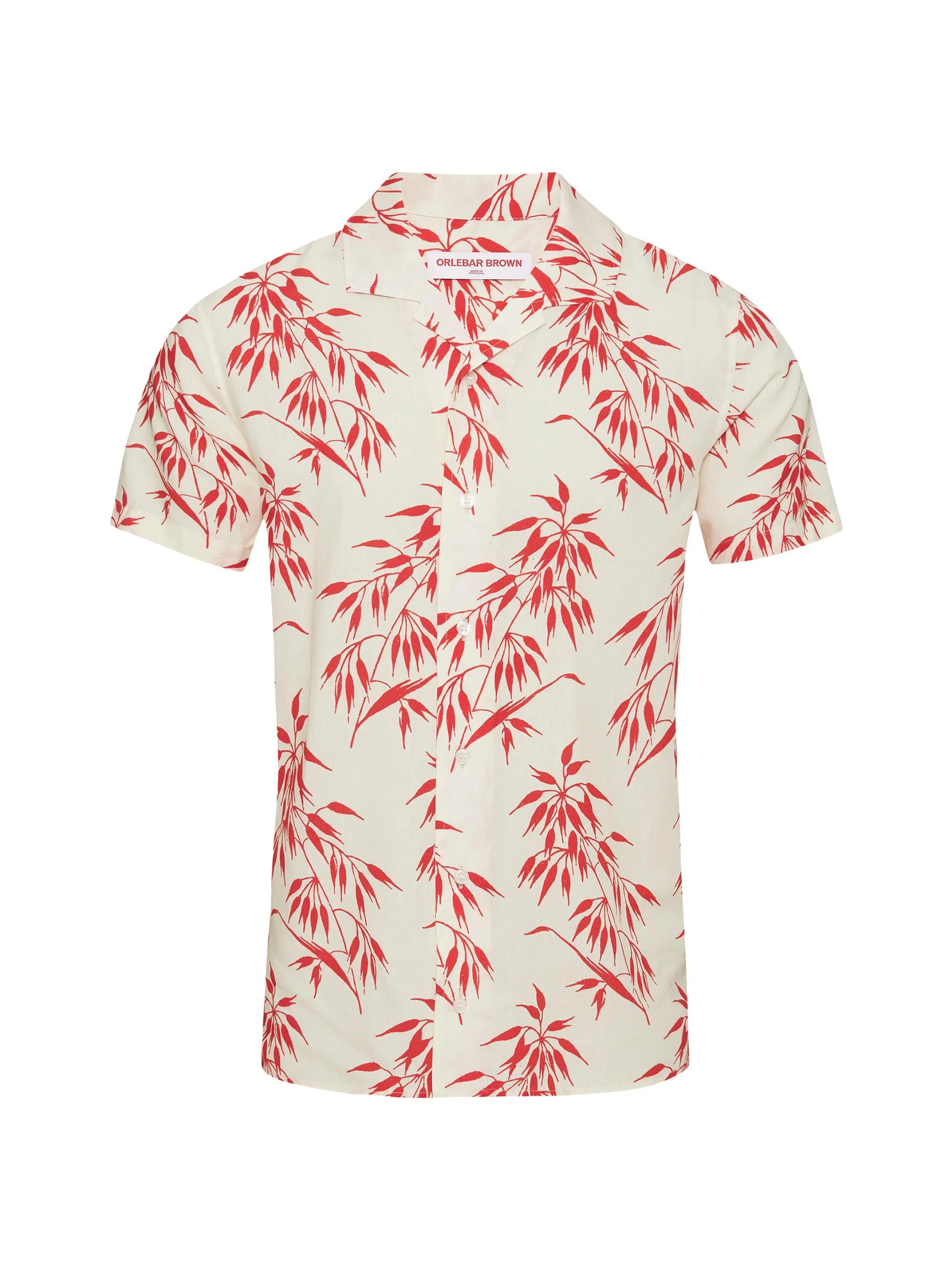 Men's Hibbert Tailored Camp Shirt - Whitesummerred - 1