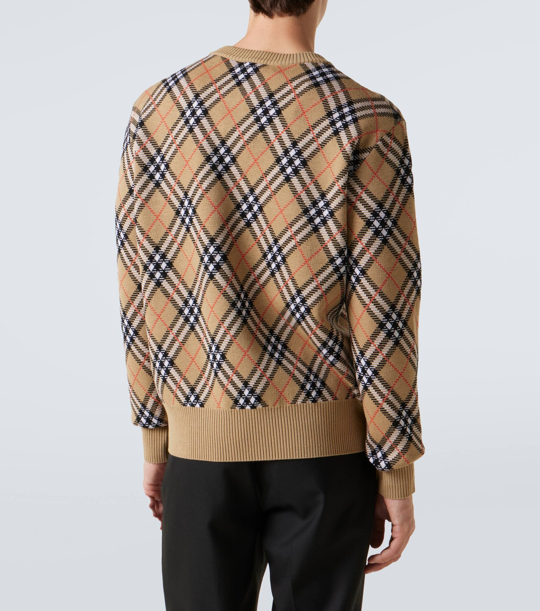 Burberry Check wool-blend sweater - 4