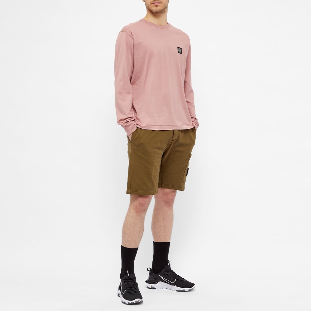 Stone Island Patch Long Sleeve Tee - 5