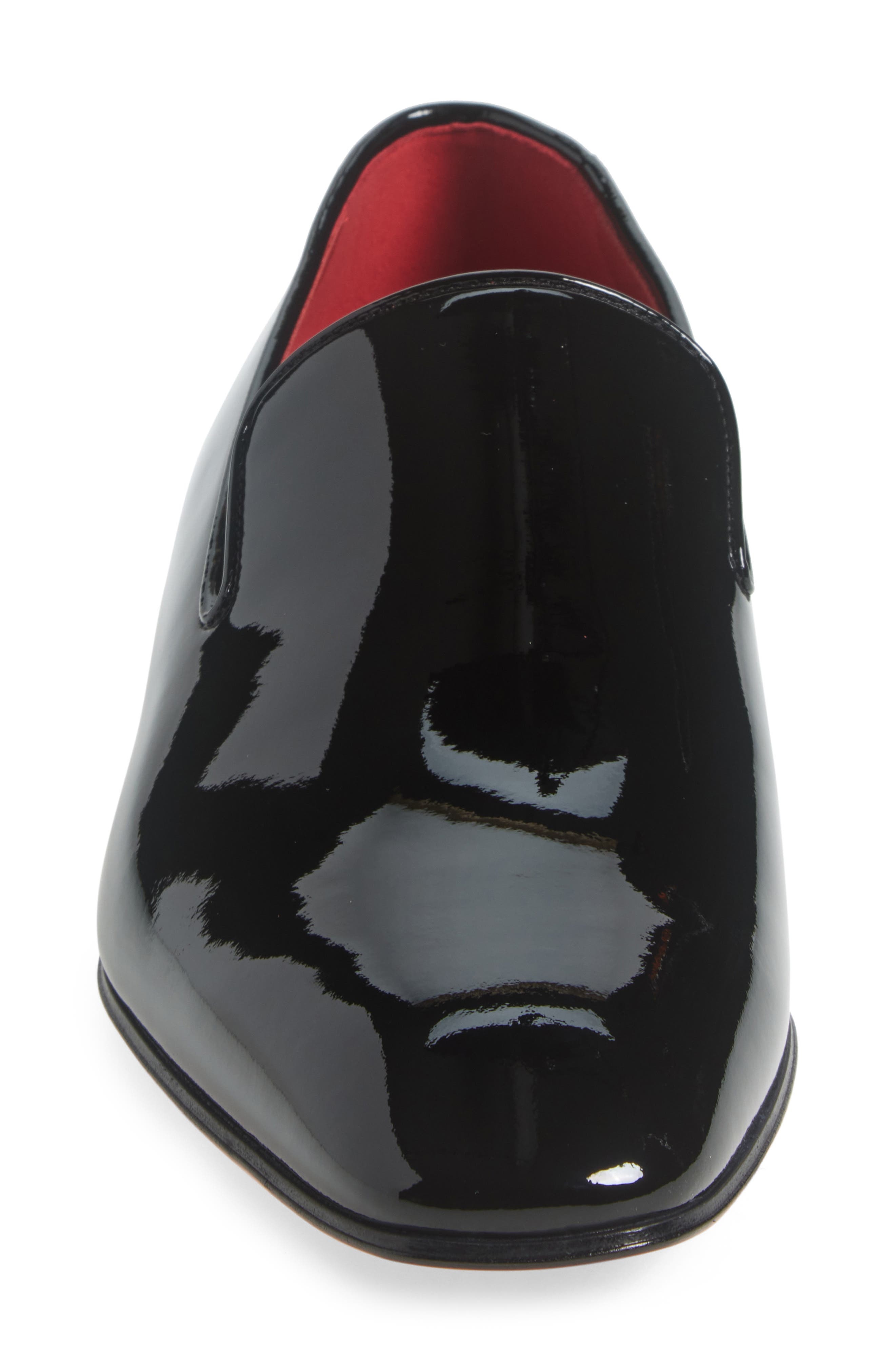Christian Louboutin Dandy Atlas Venetian Loafer in J323-Black/Lin Loubi at Nordstrom - 4
