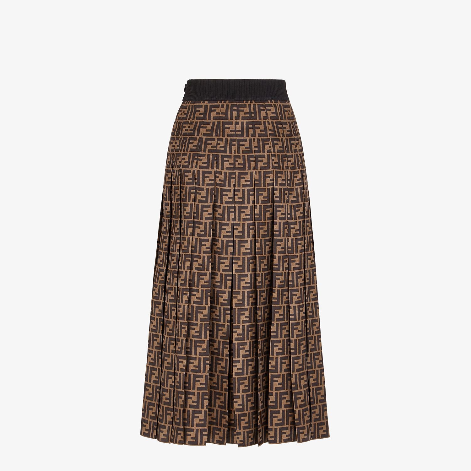 FF motif twill skirt - 2