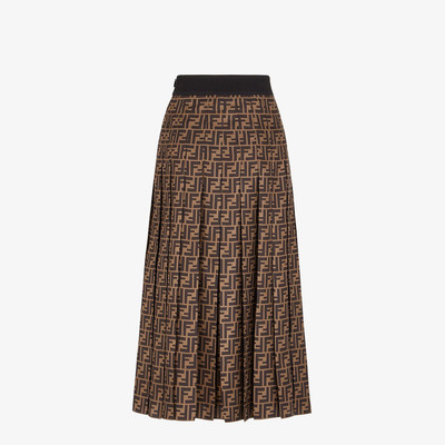 FENDI FF motif twill skirt outlook