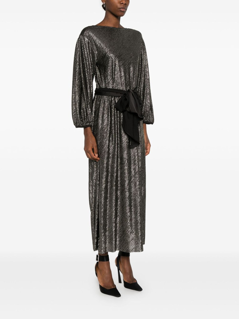 houndstooth-pattern maxi dress 3