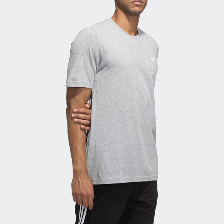 Men's adidas originals Adicolor Essentials Solid Color Casual Round Neck Short Sleeve Gray T-Shirt G - 4