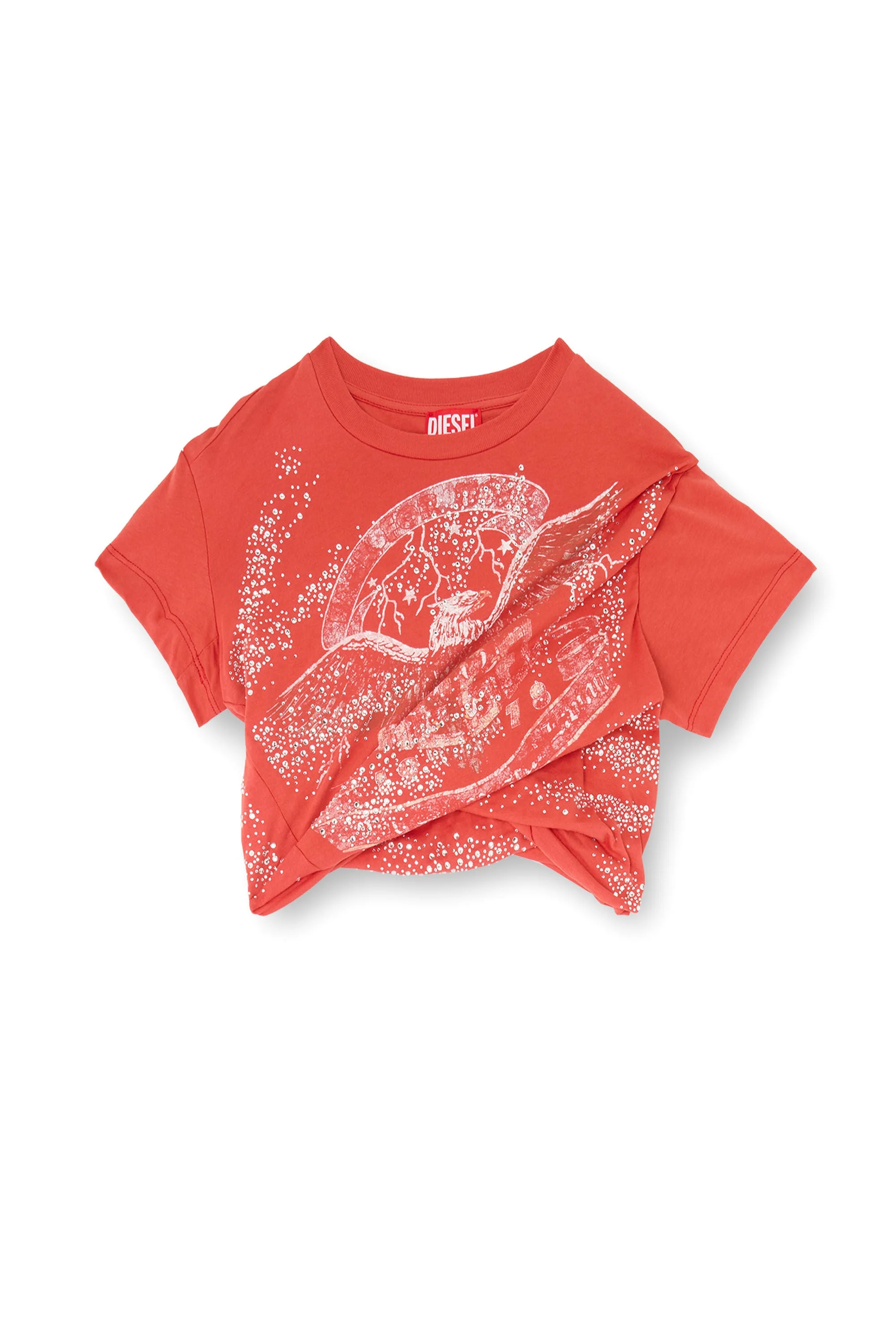 RUCKED-UP T-SHIRT IN DOUBLE-LAYER JERSEY - 1