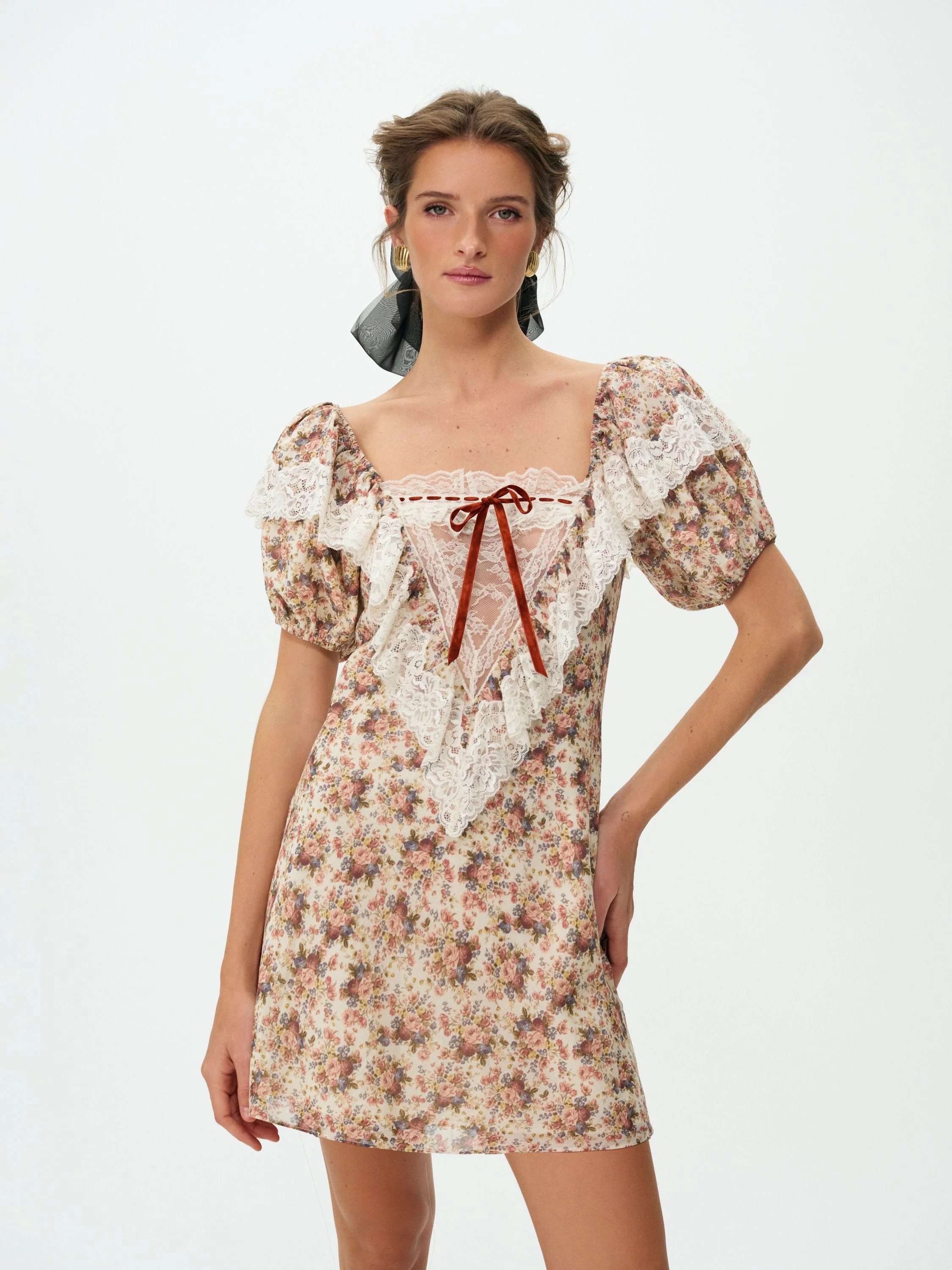 Betsy Floral Mini Dress - 1