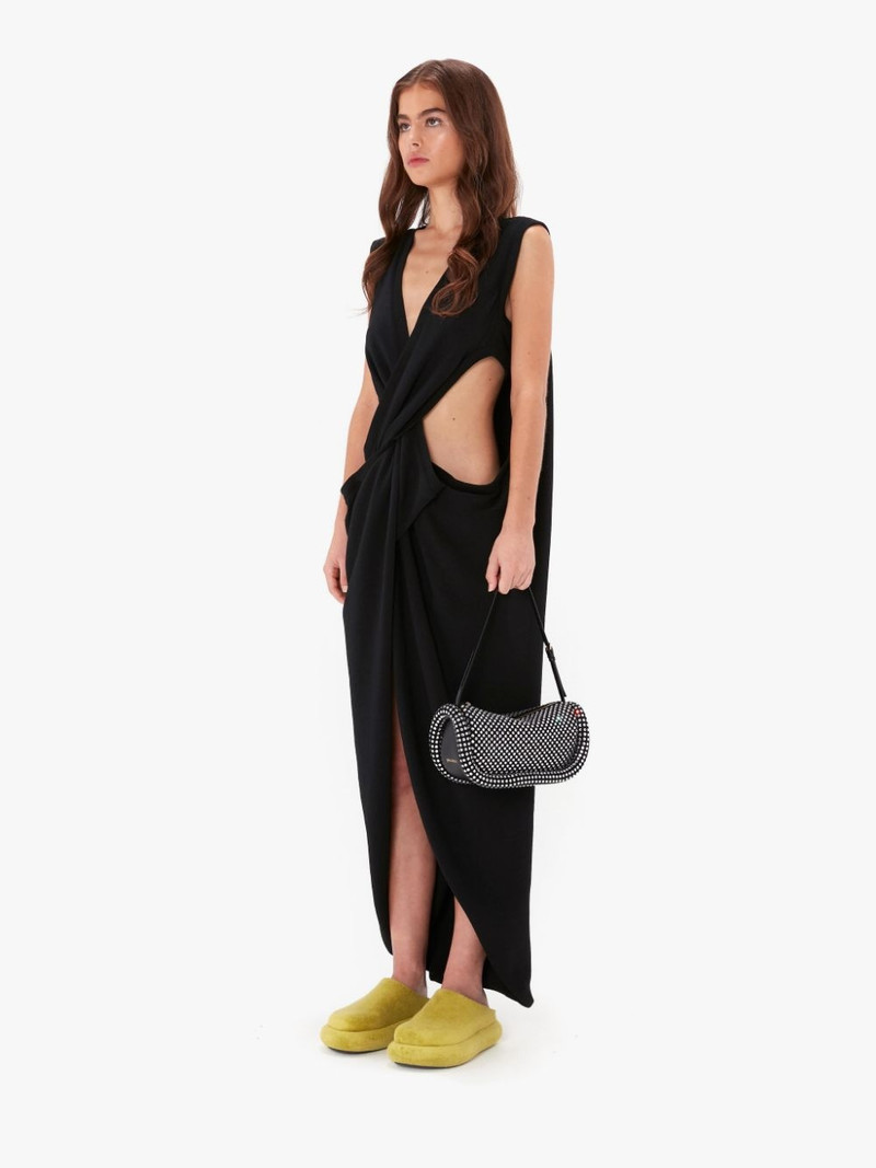 JW Anderson BUMPER-15 LEATHER SHOULDER BAG WITH CRYSTAL outlook