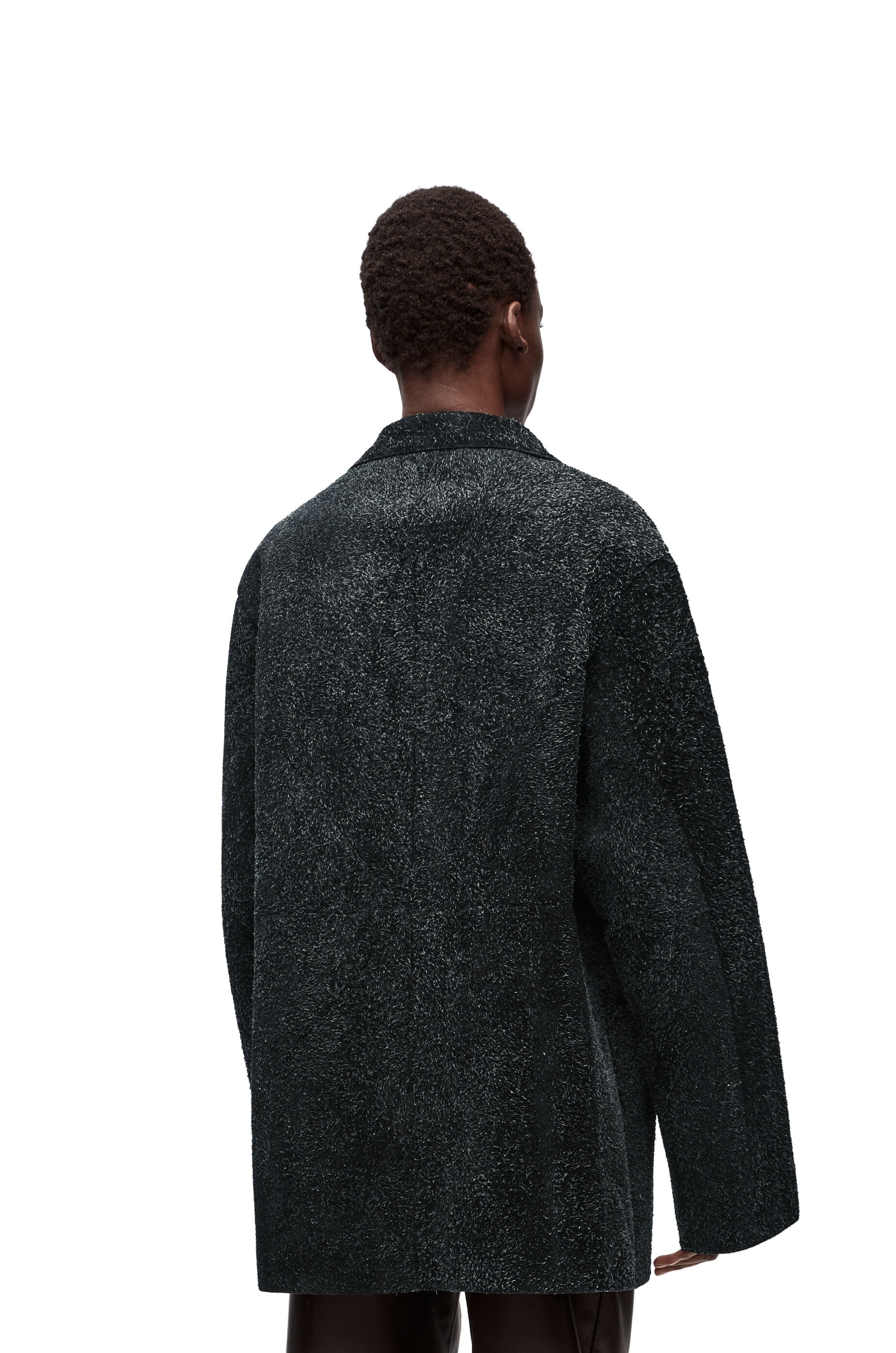Tailored jacket in suede calfskin - 4
